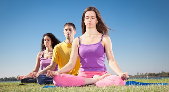 how to overcome mental stress with yoga and meditation